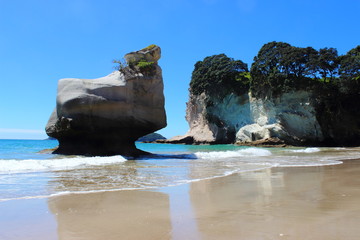Cathedral Cove on the Coromandel Penninsula, New Zealand.
