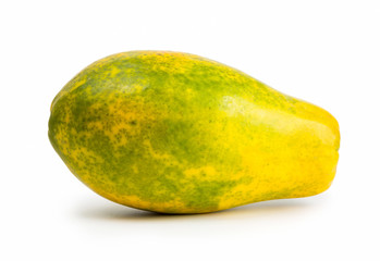 papaya isolated on white background