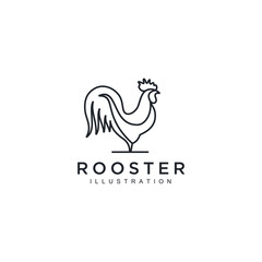 Rooster arrow Logo Template Design Vector, Emblem, Design Concept, Creative Symbol, Icon illustration © Frog_Ground