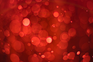 Ruby red bokeh abstract background
