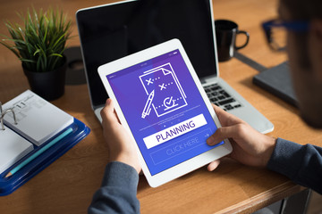 PLANNING CONCEPT ON SCREEN
