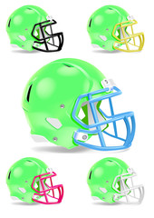 American football helmet helmets black colours mask