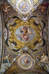 Fresco in the dome of the Saint Lucia church, Parma, Italy