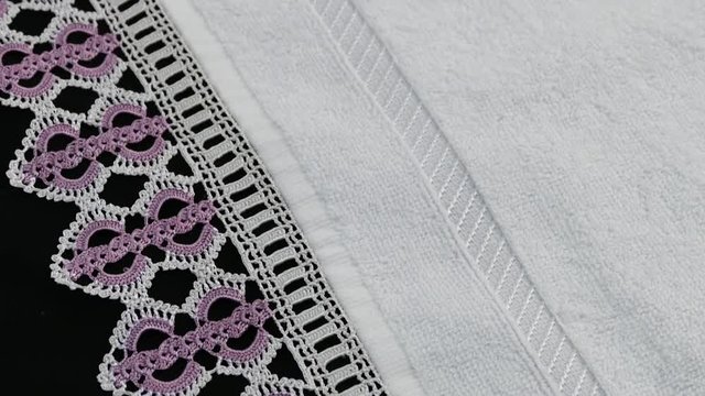 embroidered turkish towels, hand towels, wonderful towel types embroidered on black floor,