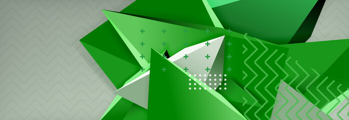 3d triangular vector minimal abstract background design