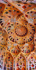 Tong Borie plasterwork in Ali Qapu palace, Isfahan, Iran