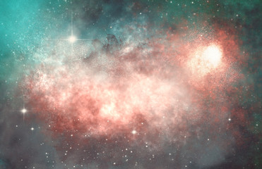Fototapeta na wymiar galaxy in space with stars and nebula