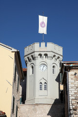 Old town, Clock Tower in Herceg Novi, Montenegro