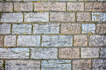Texture of the old stone wall.
