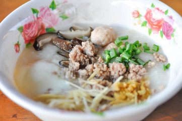 rice gruel, rice porridge