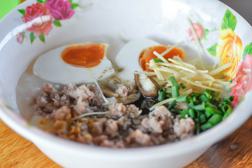 rice gruel, rice porridge