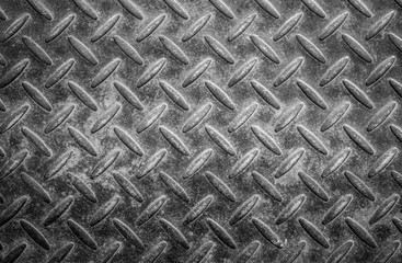 Old and grunge diamond plate or metal steel floor background