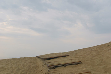 Sand Stufen in den Himmel