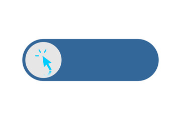 Arrow cursor, isolated pointer icon, vector illustration.