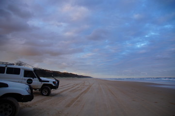 Fototapeta na wymiar 70 Miles Beach - Fraser Island - Australia