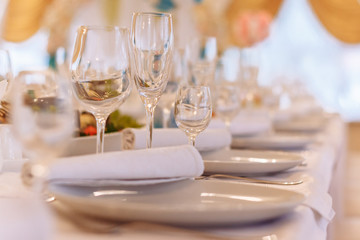 table set for dinner