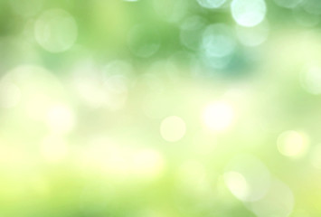 Fototapeta na wymiar Green blurred background.Spring bokeh.