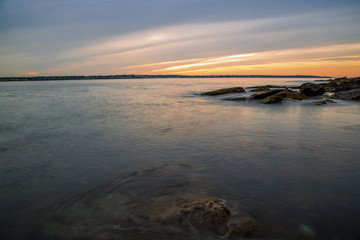 A Beautiful Sunset on the Beach