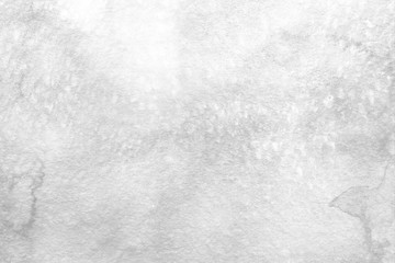 Silver watercolor and ink paper textures on white background. Chaotic stylish abstract organic design.