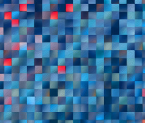 Fototapeta premium Abstract square blocks shapes gradient pattern background