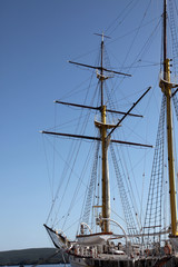 Fototapeta premium Sailing vessel at the dock