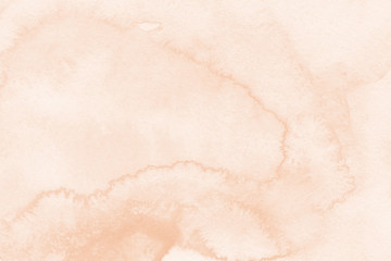 Orange watercolor texture with abstract washes and brush strokes on the white paper background.