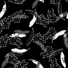 Beautiful seamless floral pattern background.