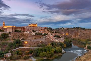 Toledo. Aerial view of the city.