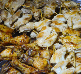 grilled chicken meat