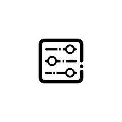 Equalizer interface button symbol vector icon