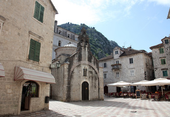 Fototapeta na wymiar Church of Saint Luke in Kotor, Montenegro