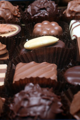 Box with chocolate candies