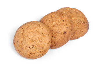 Stack of tasty oatmeal cookies