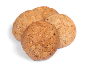 Stack of tasty oatmeal cookies