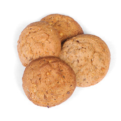 Stack of tasty oatmeal cookies