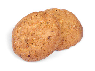 Stack of tasty oatmeal cookies