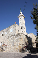 Fototapeta na wymiar Church of St. John the Baptist, Ein Karem, Jerusalem