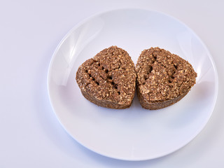 Vegetarian oat bread with seeds