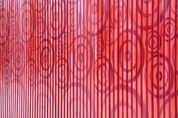 Red pattern decoration
