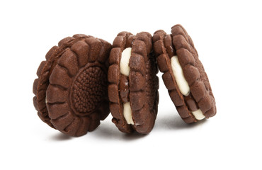 sandwich cookie isolated