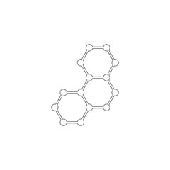 Fototapeta premium Molecule. flat vector icon