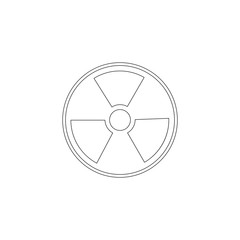 radiation. flat vector icon