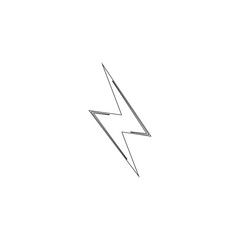 Lightning. flat vector icon