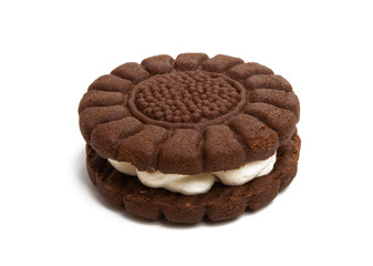 sandwich cookie isolated