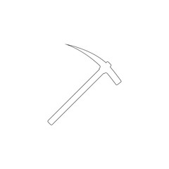 Pick axe. flat vector icon