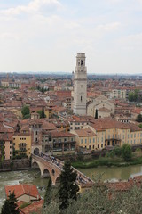 Fototapeta premium Upper view of Verona