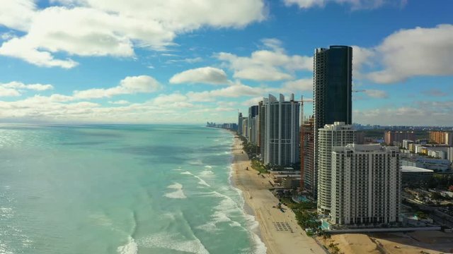 Miami aerial highrise architecture