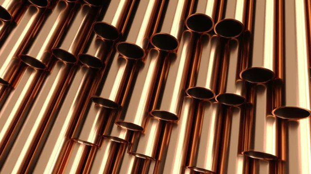Copper metal pipe 