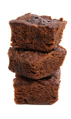 brownie cake isolated