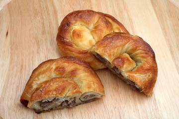 Burek (pie with meat, cheese or spinach)